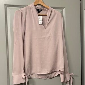 Express Women's Blouse and Trouser Set in Soft Pink